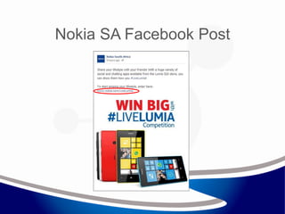 Nokia SA Facebook Post
 