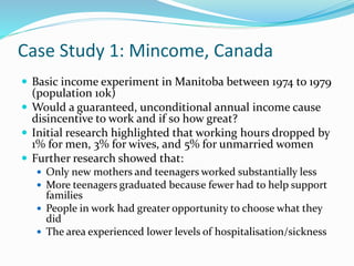 Implications Of A Basic Income Maureen O Reilly