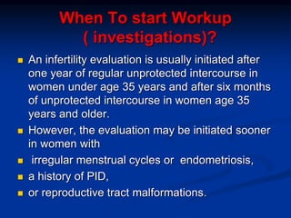 Basic infertility inves,Prof.S.Roshdy