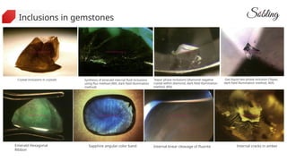 Negative Crystal Inclusions Basic Information Of Gemstones And Jewelry Used Precious Metal.pptx