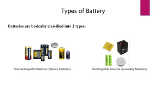 Basic information's of batteries | PPTX