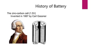 Basic information's of batteries | PPTX