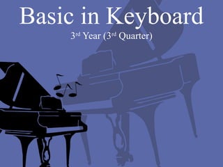 Basic in Keyboard
    3rd Year (3rd Quarter)
 