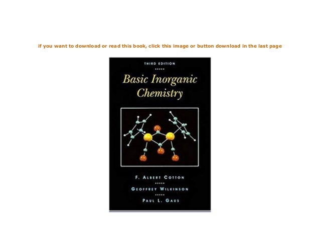 basic inorganic chemistry