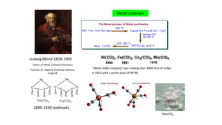 Basic inorganic chemistry part 2 organometallic chemistry | PPTX