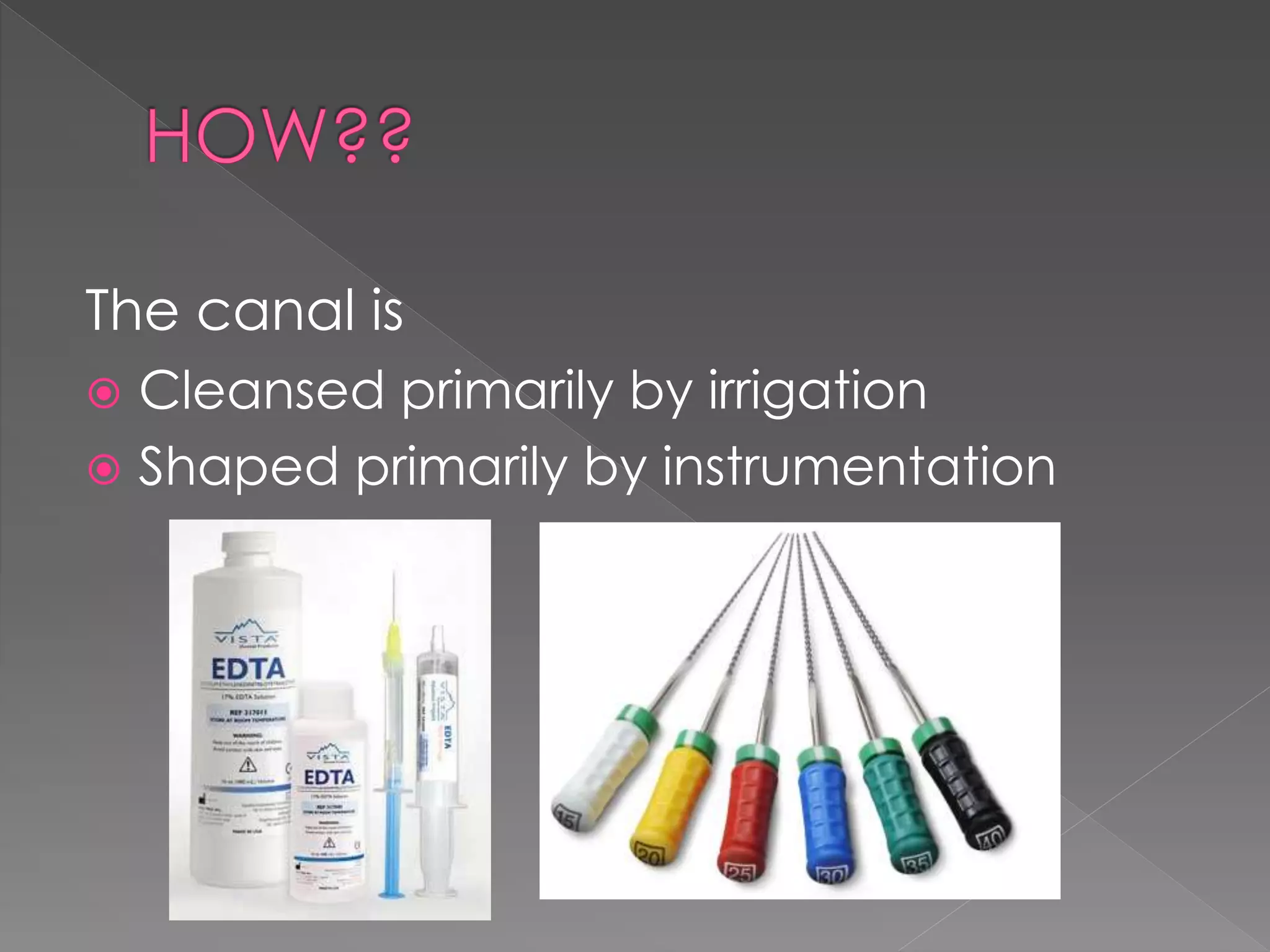 Basic endodontics instruments its use in cleaning and shapeing | PPTX ...