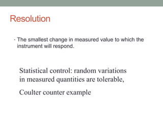 Instrument Resolution Example Basic instrumentation | PPT