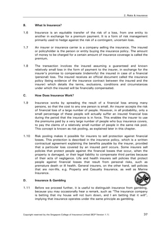 Basic insurance concepts and principles 2016 | PDF