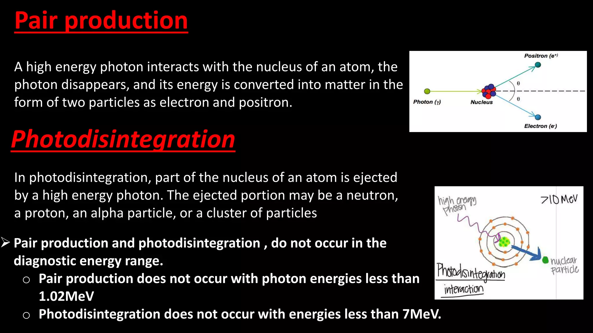 Photodisintegration Example Basic Interaction Between X-Rays & Matter.pptx
