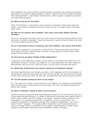 Basic interview questions for manual testing | DOCX