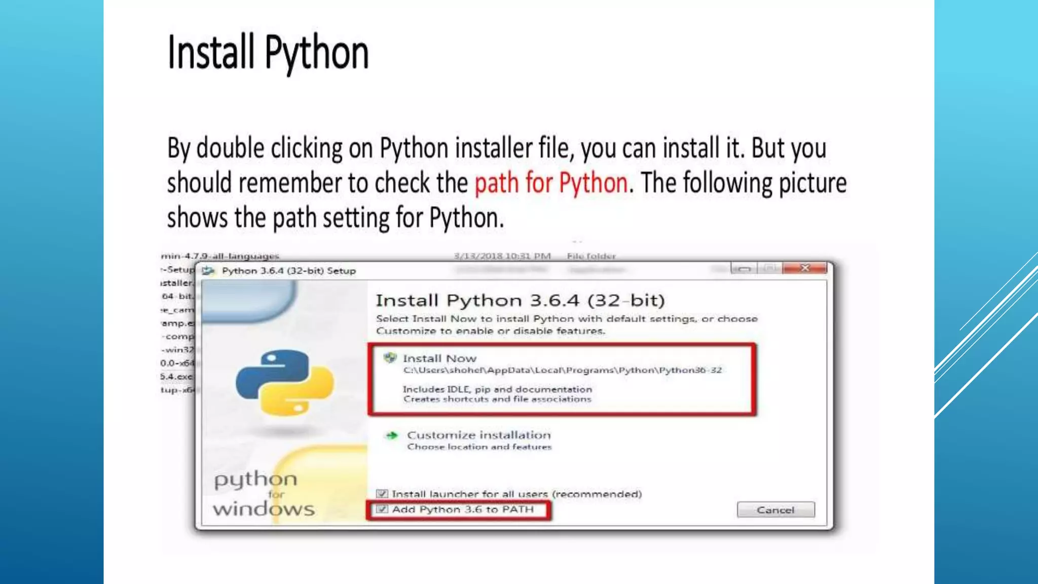 Basic introduction to python | PPTX