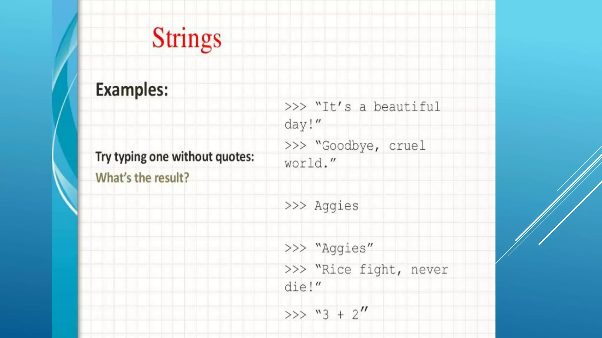 Basic introduction to python | PPTX