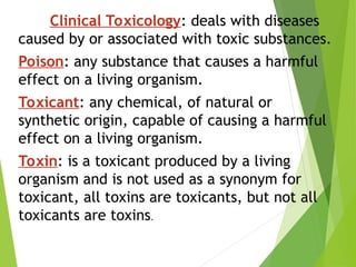 Toxicity Definition Example Picture Comprehensive Introduction to Clinical Toxicology and Mechanisms of ...