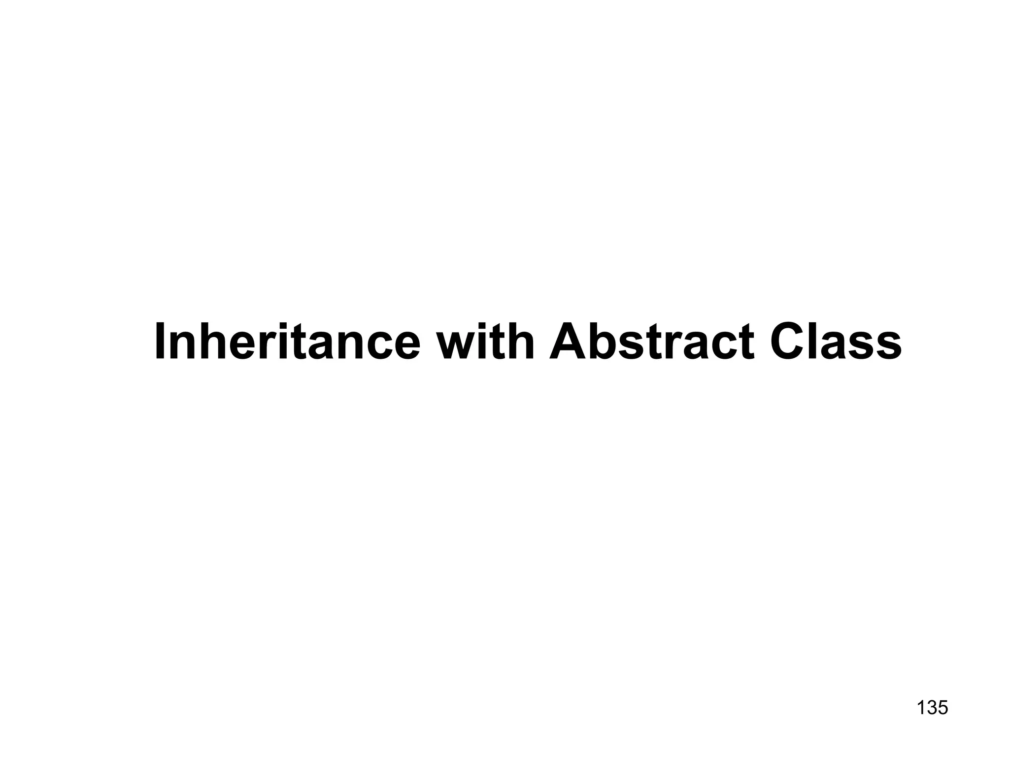 135 Inheritance with Abstract Class 