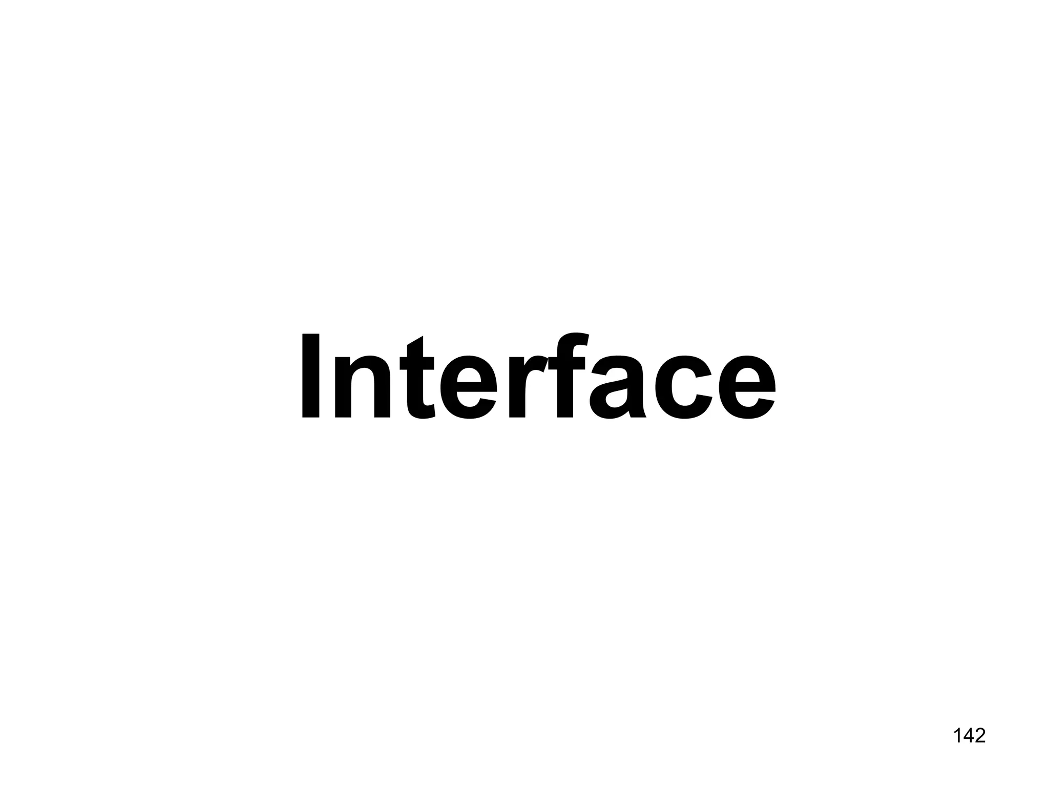 142 Interface 