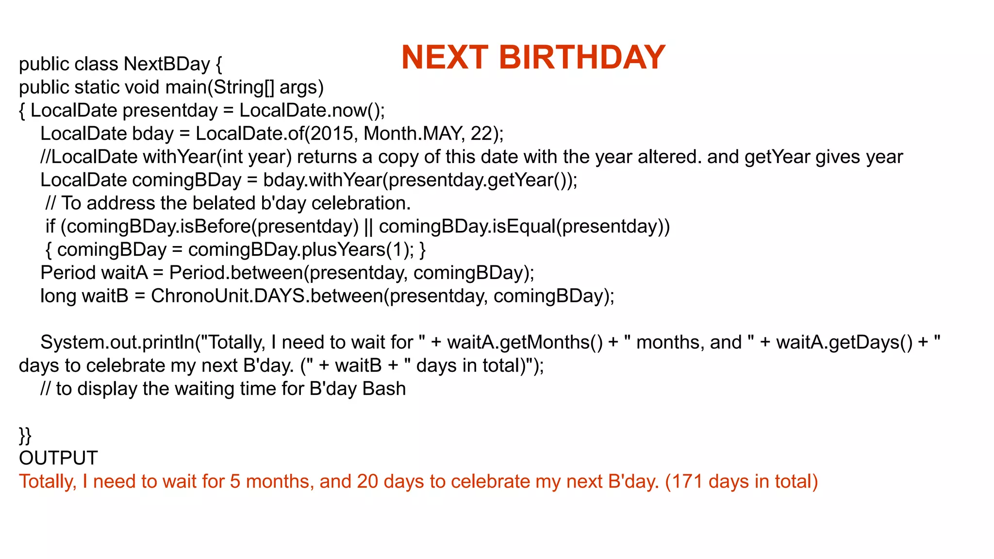 Basic java, java collection Framework and Date Time API | PPT