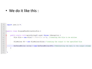 • We do it like this :
 