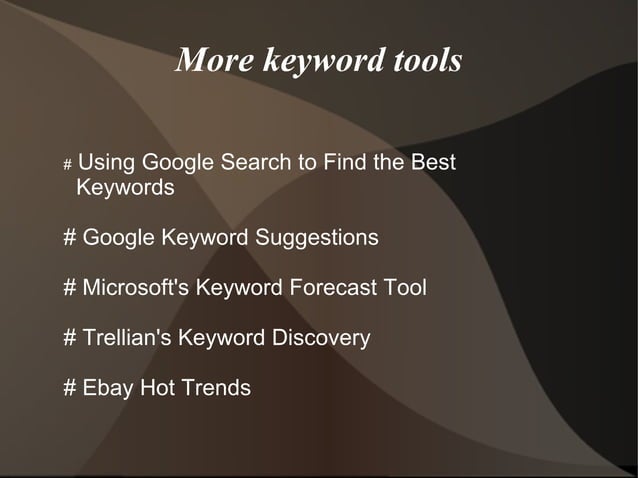 Basic Keyword Research | PPT