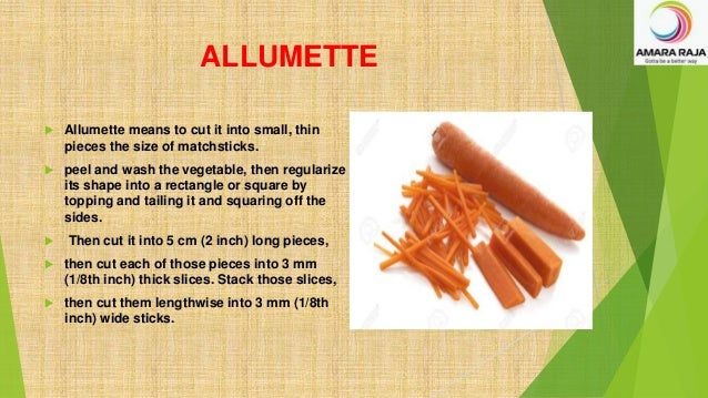 Basic Knife Skills And Different Types Of Vegetable Cutting