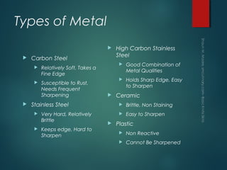 Basic knife skills presentation | PPT