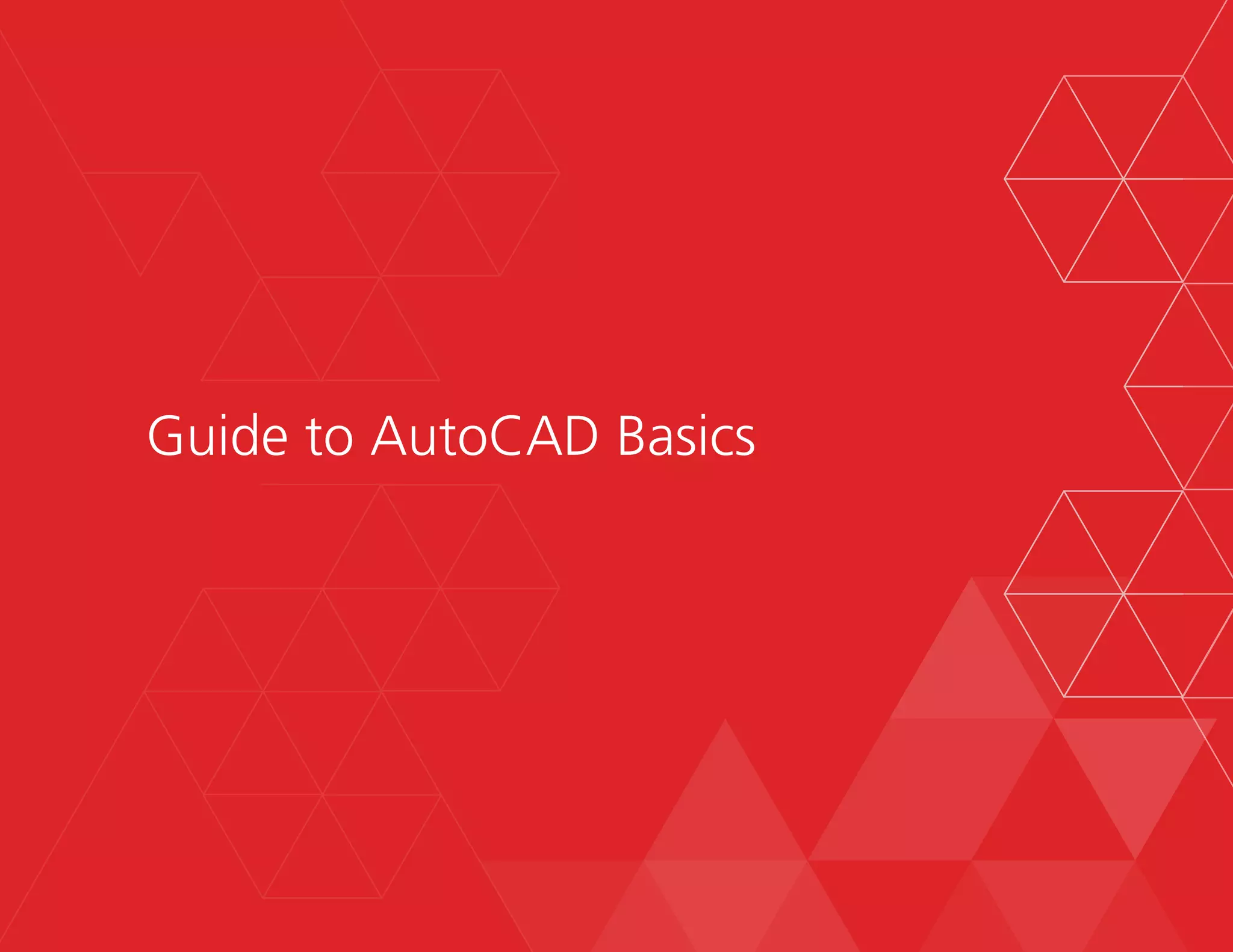20
Guide to AutoCAD Basics
 