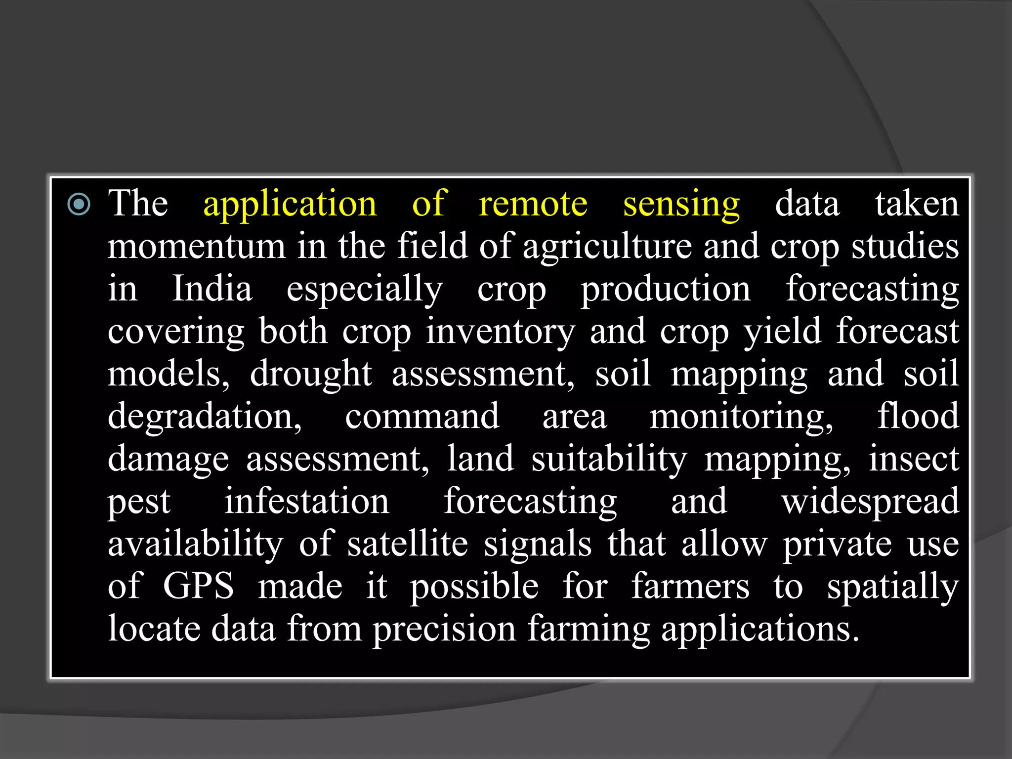Basic knowledge of application of computers in agriculture PPT