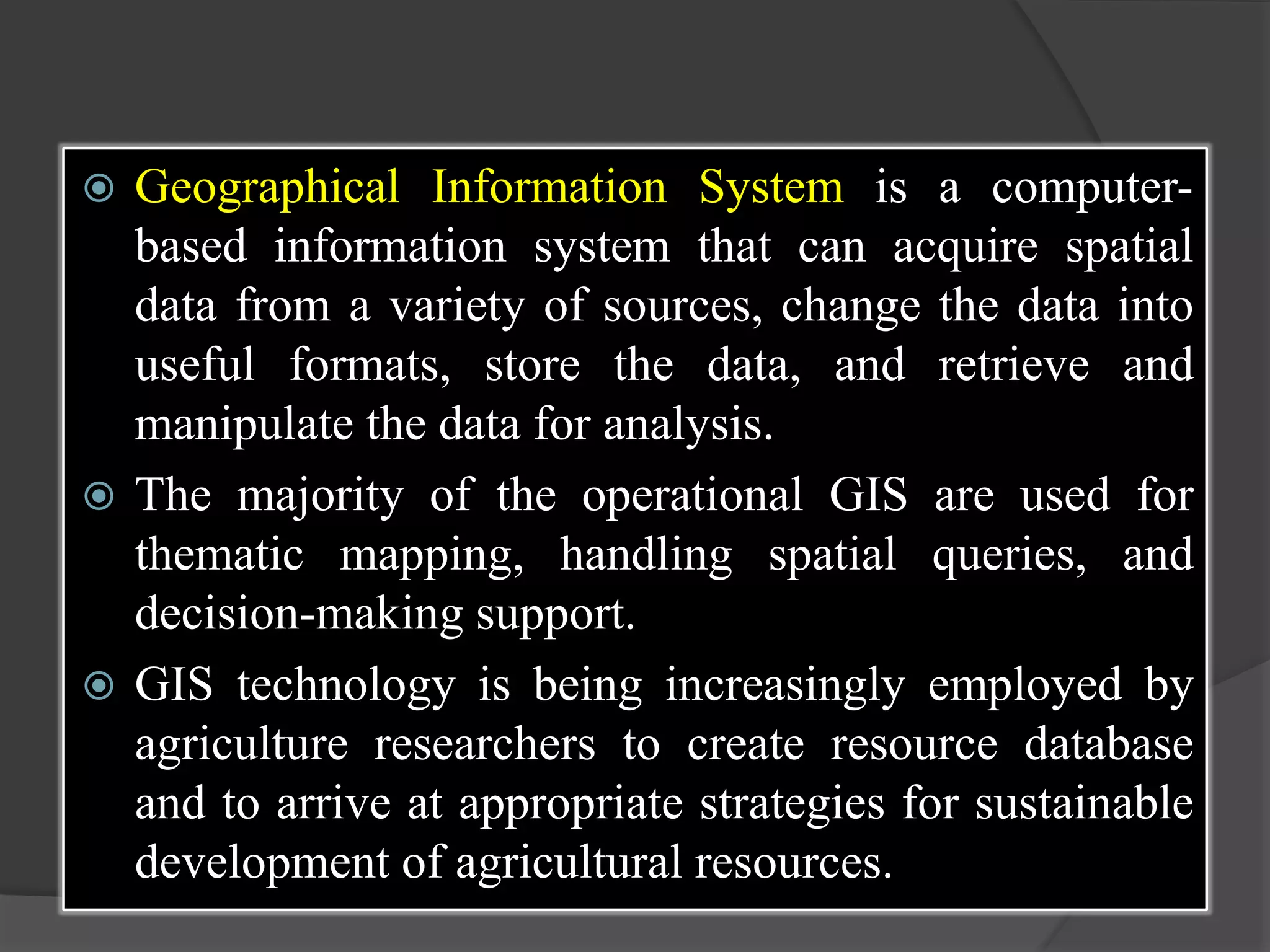Basic knowledge of application of computers in agriculture PPT