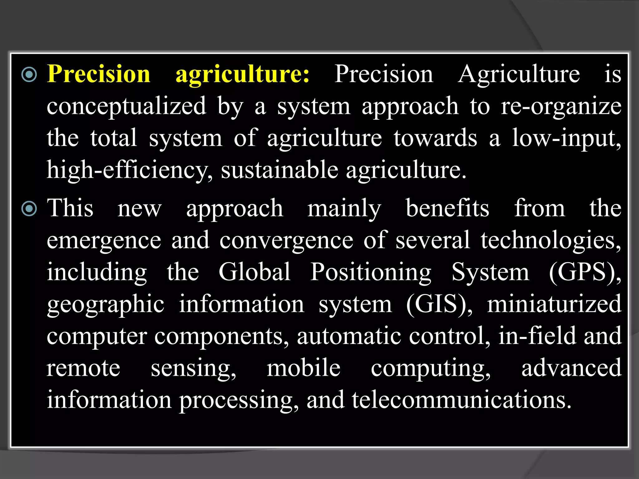 Basic knowledge of application of computers in agriculture PPT
