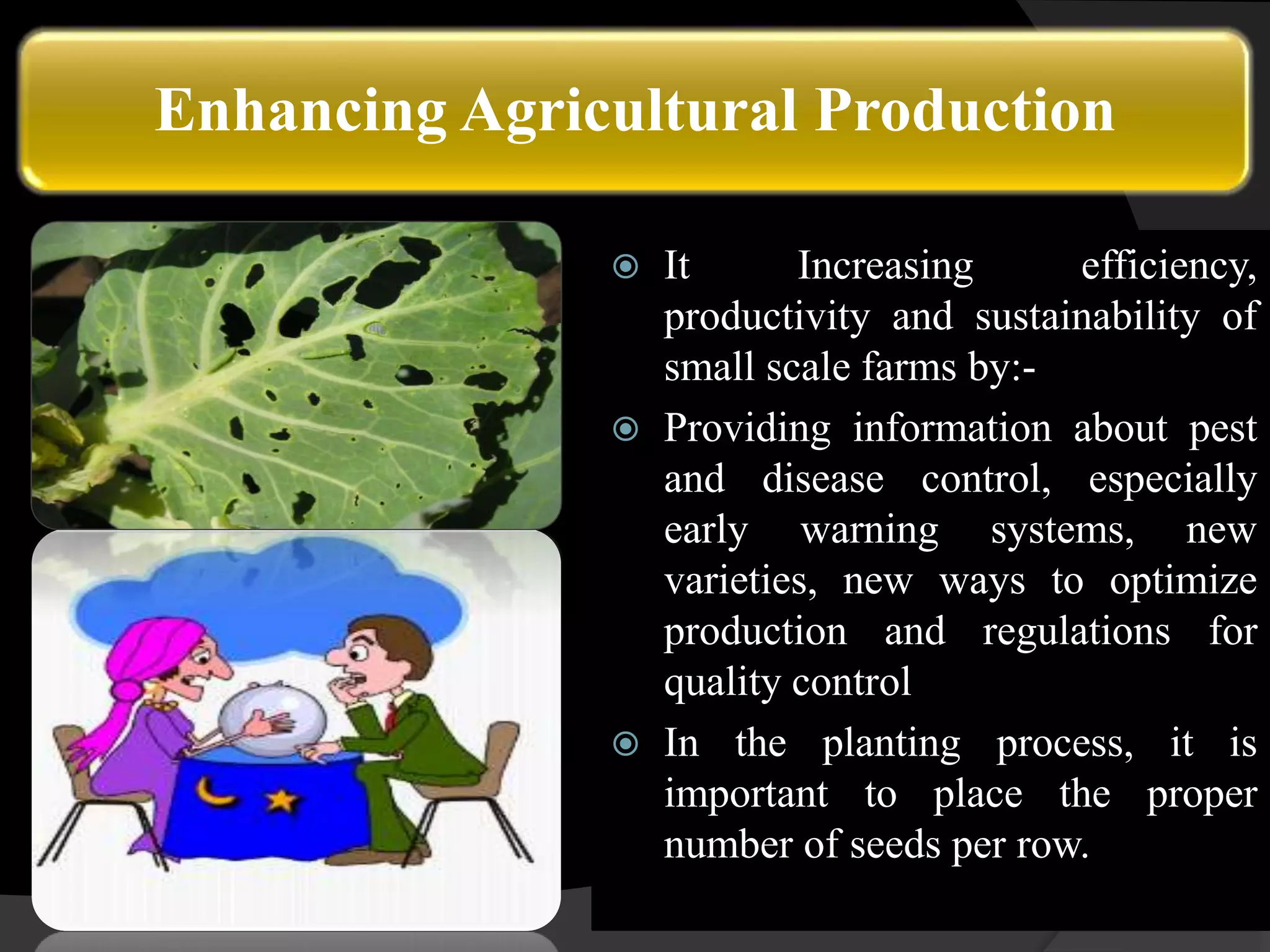 Basic knowledge of application of computers in agriculture PPT