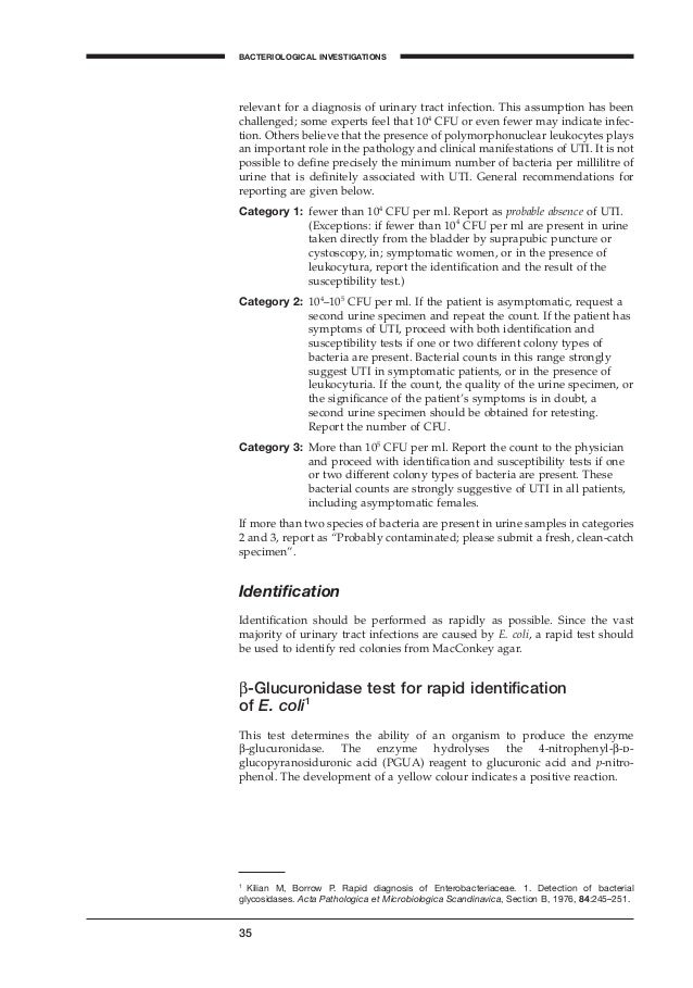 Basic laboratory procedures in clinical bacteriology