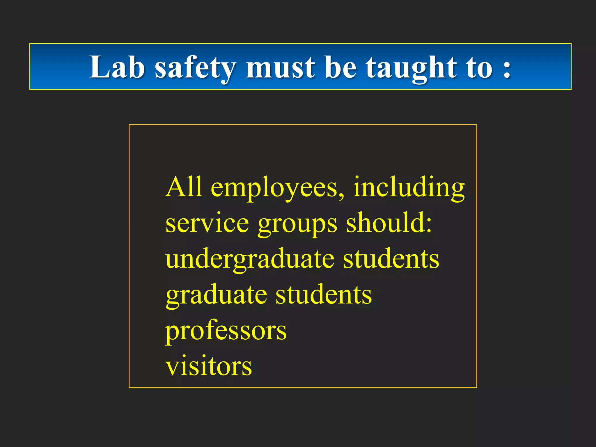 Basic lab safety principles | PPTX