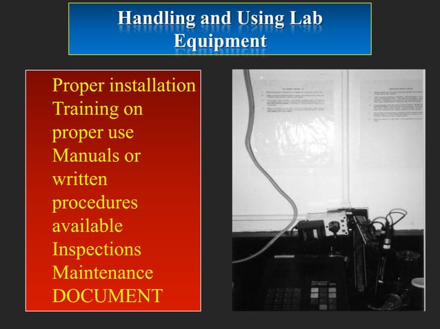 Basic lab safety principles | PPTX