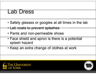 Basic Laboratory Techniques by university of Iown | PPT