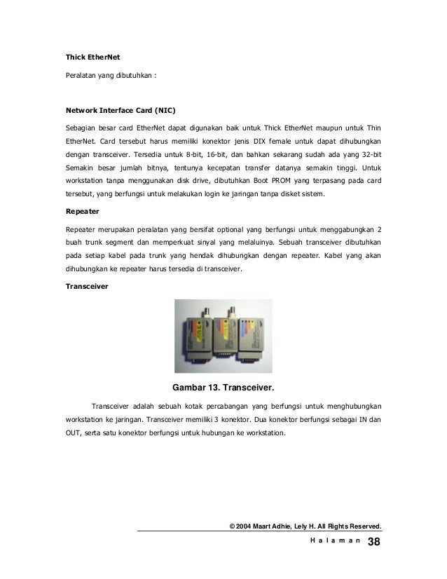 Sebutkan Dan Jelaskan Dua Jenis Ethernet Card Berdasarkan Kecepatannya