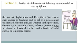 Section 26 Form.pdf Basic laws on the professionalization of teaching | PPTX