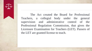 Basic Laws on the Professionalization of Teaching.pptx
