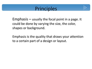 Basic layout principles Slide 24