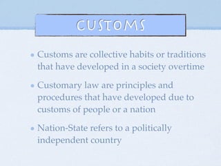 different areas of
law
 