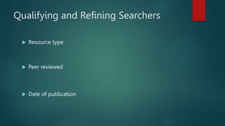 Dissertation Library Search | PPTX