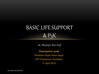 Basic life support dr. Mustajir | PPTX