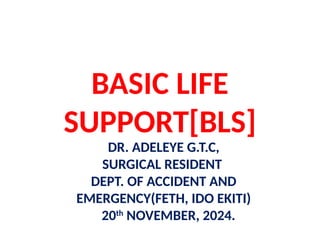 BASIC LIFE SUPPORT powerpoint presentation | PPTX