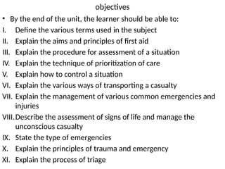 First Air Principles Comprehensive First Aid, Basic Life Support, and Emergency Care ...
