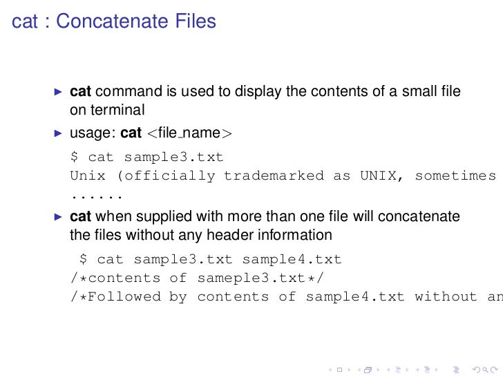 Basic linux commands