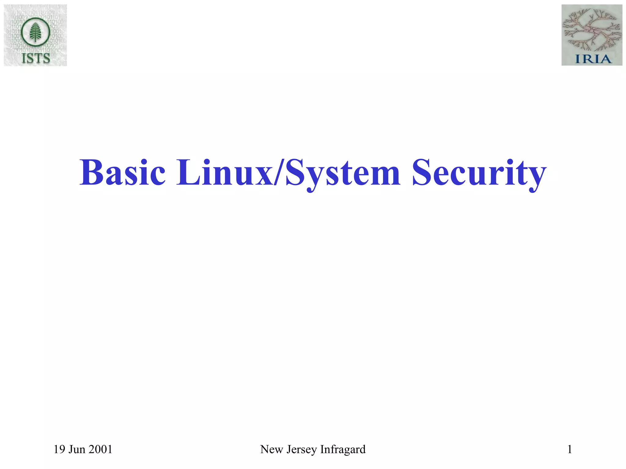 Basic Linux/System Security 