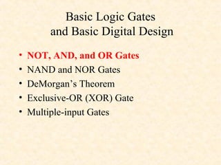 Basic logic gates | PPT