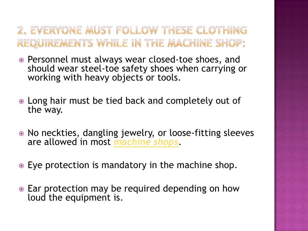 Basic Machine Shop Safety And Maintenance Tips