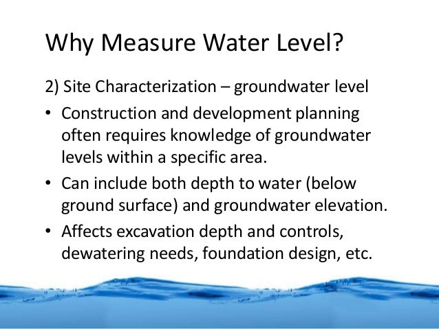 Basic Manual Water Level Measurement