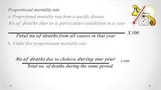 Basic measurements in epidemiology | PPTX