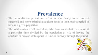 Basic measurements in epidemiology | PPTX