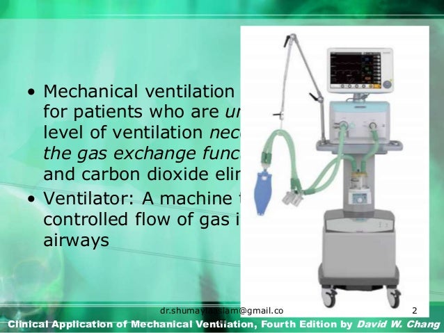Basic mechanical ventilation settings